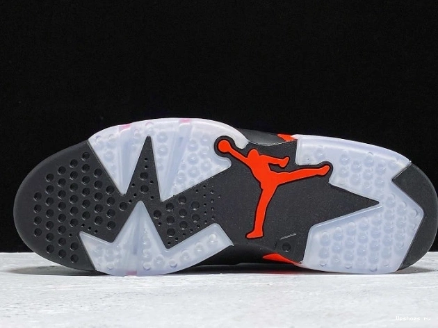 384664-060 BLACK OG JORDAN 2019 AIR 6 INFRARED RETRO 1121